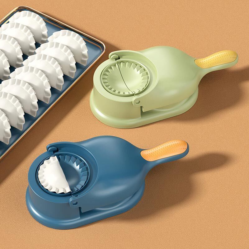 2-in-1 Dumpling Wrapper Tool Food Grade Manual Dumpling Wrapper Mold Labor-Saving Baking Pastry Home Kitchen Gadget