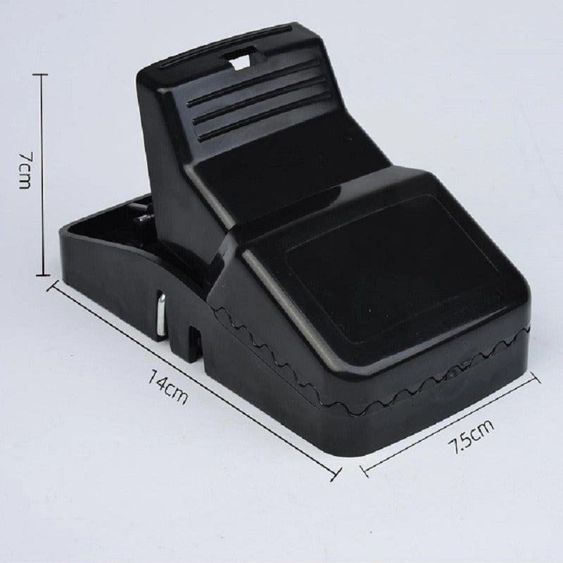 Best Seller Catcher Automatic Spring Reusable Plastic Black Rat Mice Mouse Traps - Pack of 3