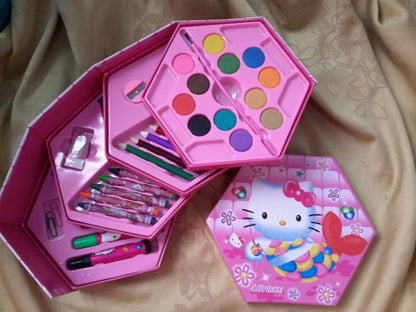 46 Pcs Painting colour kit for kids, fun Disney/Cartoon character art set