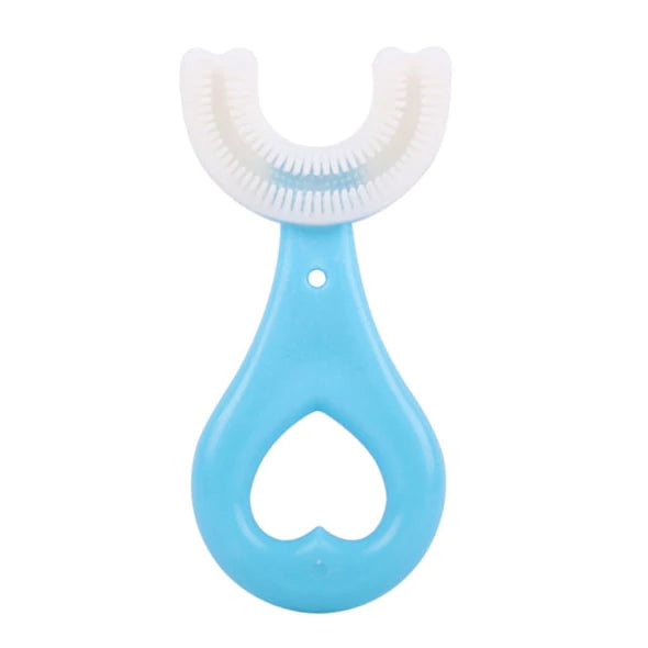 (Without Box)1 PC - 360 Degree U-Shaped Baby Toothbrush Children Child Toothbrush Teethers Baby Brush Silicone Kids Teeth Oral Care Cleaning