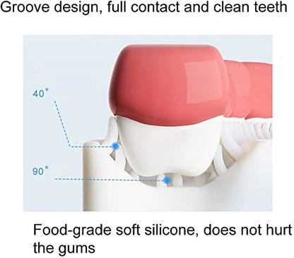 (Without Box)1 PC - 360 Degree U-Shaped Baby Toothbrush Children Child Toothbrush Teethers Baby Brush Silicone Kids Teeth Oral Care Cleaning