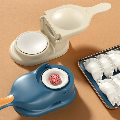 2-in-1 Dumpling Wrapper Tool Food Grade Manual Dumpling Wrapper Mold Labor-Saving Baking Pastry Home Kitchen Gadget