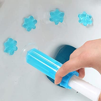 Toilet Cleaning Stamp Gel Toilet Injection Gel Flower Bathroom Cleaner Toilet Gel