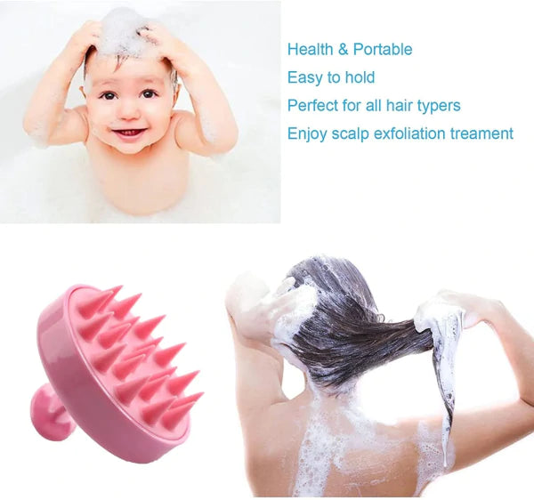 1 Piece Scalp Shampoo Massager Brush | Scalp Hair Scrubber With Soft Bristles For All Type Of Hairs
