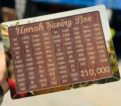 Umrah Saving Box - Saving Box - Box For Umrah Saving | Umrah Saving Box - Best Quality Umrah Saving Box - 210,000 Umrah Saving Box