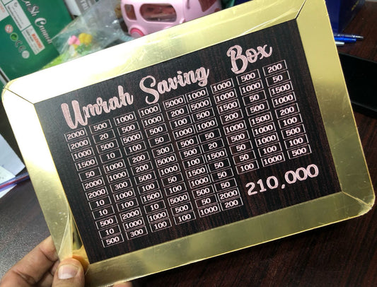 Umrah Saving Box - Saving Box - Box For Umrah Saving | Umrah Saving Box - Best Quality Umrah Saving Box - 210,000 Umrah Saving Box