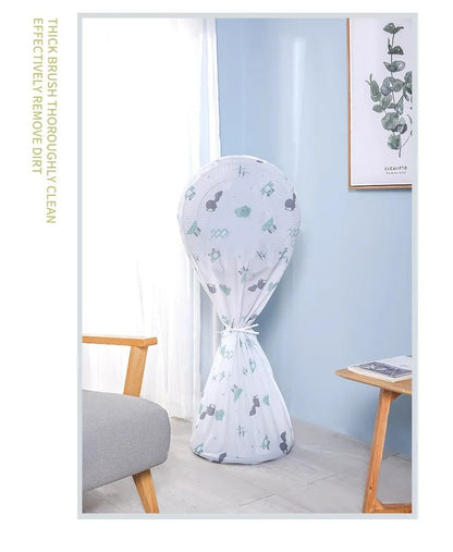 Decorative Fan Cover with Colorful Pattern Design – Dust Protection & Stylish Room Accent