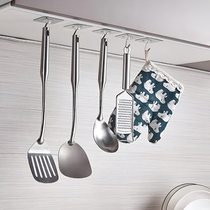 Transparent Self-Adhesive Wall Hooks – Strong Hold, No Drill, Damage-Free Hanging (Pack of 10)
