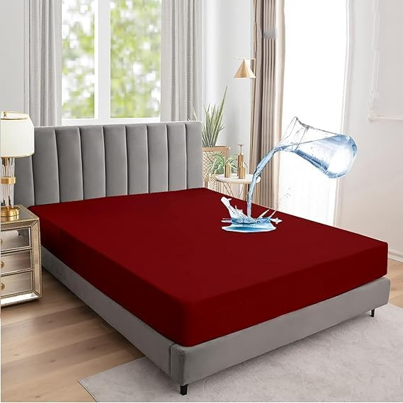King Size Waterproof Mattress Cover | Breathable, Soft, Noiseless, And Dustproof Protection For Ultimate Bed Comfort And Hygiene