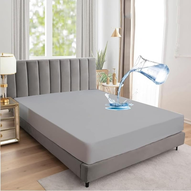 King Size Waterproof Mattress Cover | Breathable, Soft, Noiseless, And Dustproof Protection For Ultimate Bed Comfort And Hygiene