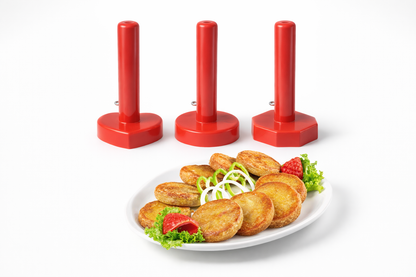 Kabab Maker Set of 3 Pcs (Heart, Round, Hexagon)