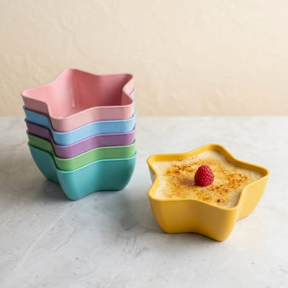 1 PCs Custard Star Bowl Elegant Design Dessert Serving Bowl for Custard Pudding Fruit and Sweets