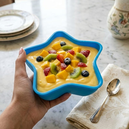 1 PCs Custard Star Bowl Elegant Design Dessert Serving Bowl for Custard Pudding Fruit and Sweets
