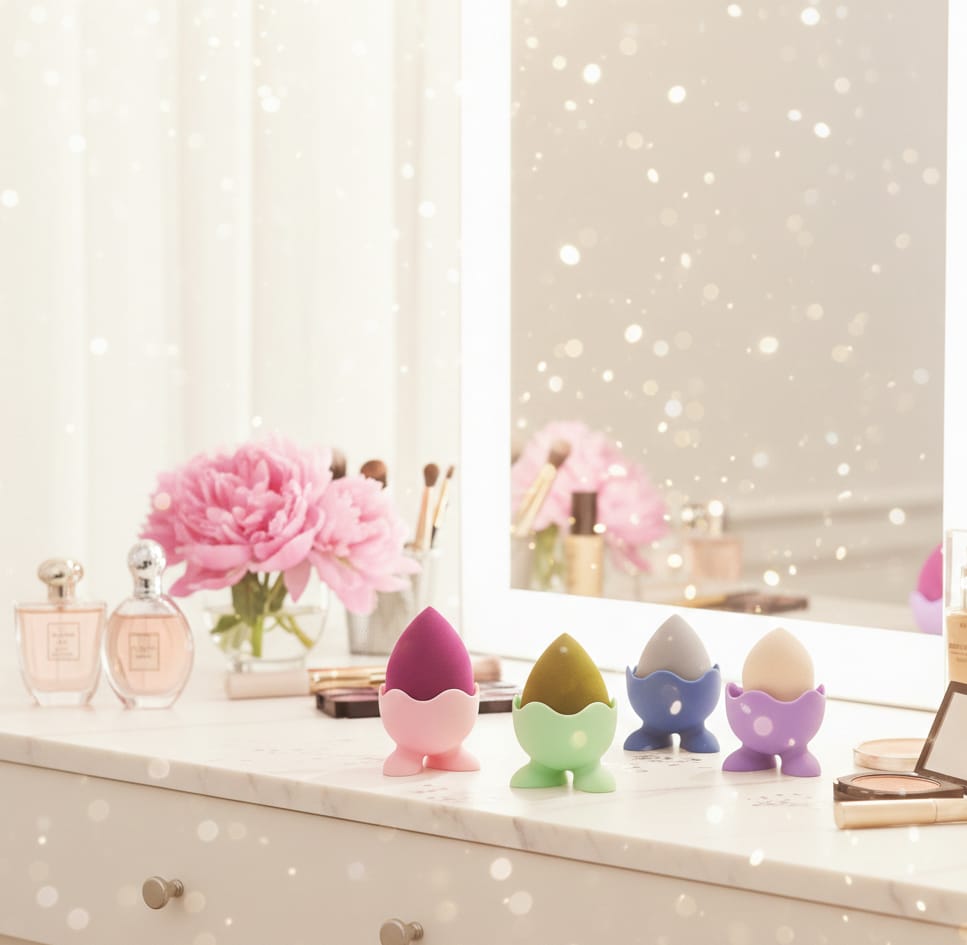 1 PCs Plastic Blender Puff Holder Multipurpose Sauce Bowl Makeup Sponge Storage Container Mini Bowl Organizer