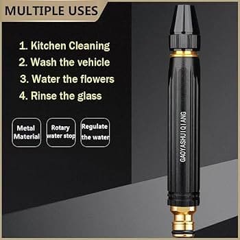 Metal Body | High Pressure Adjustable Nozzle Water Spray Gun | Versatile Tool For Garden & Cleaning