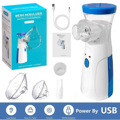 Mesh Nebulizer Battery Operated Silent Operation Compact Design Perfect Choice For Daily Breathing And Health Care Needs