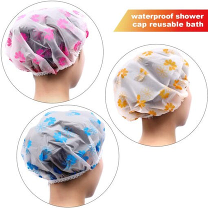 Multi Purpose Shower Cap | Bathroom Shower Caps - For Homes, Spas, Salons, Hair Treatment, Beauty Parlors
