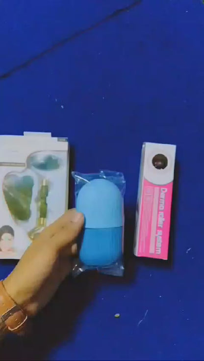 Combo pack Marble Jade Roller | Ice Roller Facial Massage | Derma Roller [Pack of 3]